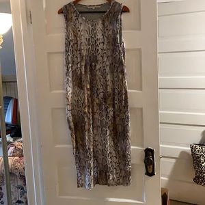 Slinky animal print dress